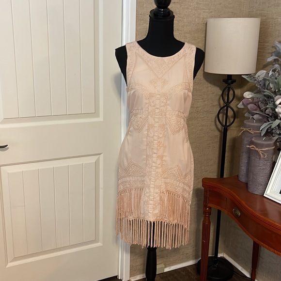 Staring at Stars Tassel Dress Size Small Urban Outfitters Flapper